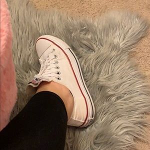 White Converse Shoes